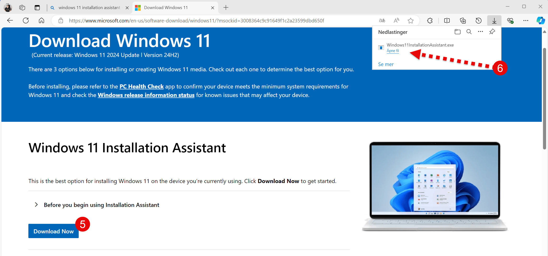 Hvordan oppgradere til WIndows 11 242H_3