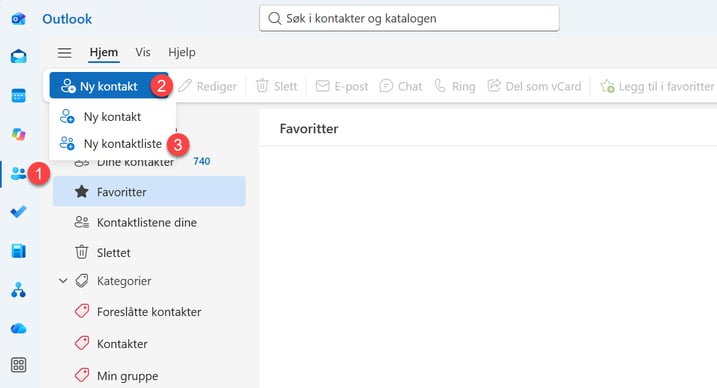 Hvordan opprette e-postliste for grupper i Outlook 2