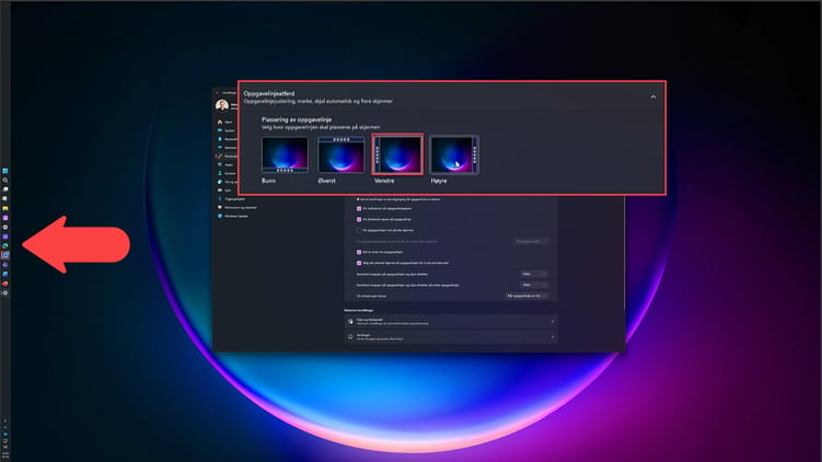 Hvordan plassere oppgavelinjen der du vil i Windows 4
