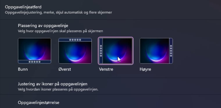Hvordan plassere oppgavelinjen der du vil i Windows 5