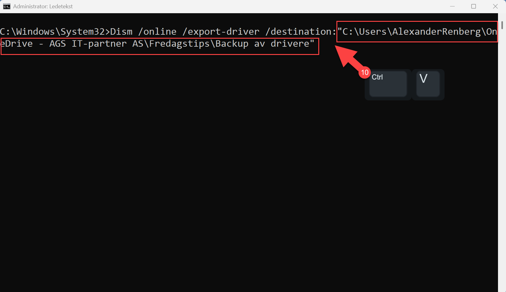 Hvordan ta backup av Windows drivere til OneDrive 6