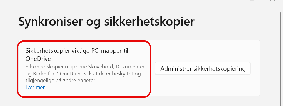 Hvordan ta backup av filer med OneDrive 2