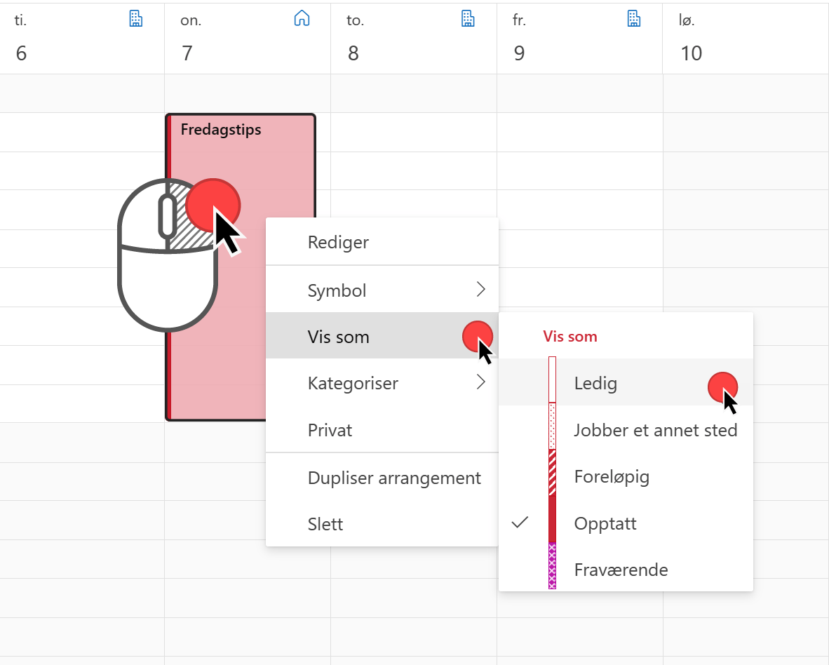 Hvordan vise kalender oppføring i Outlook som ledig tid 5