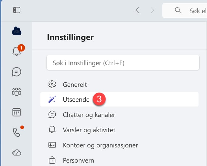 Hvordan vise navn på Applinjen i Teams 2