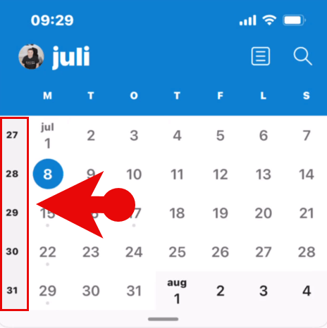 Hvordan vise ukenummer i nye Outlook kalenderen 8
