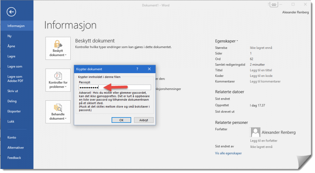 Hvordan passord beskytte et Word dokument