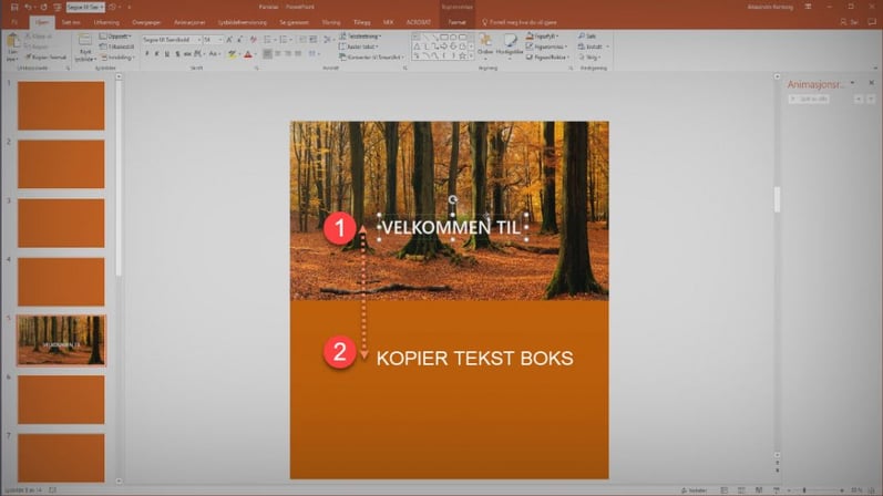 Slik lager du Parallax effekt i PowerPoint 2
