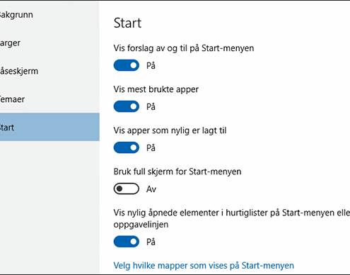 tilpass skrivebordet i Windows 10