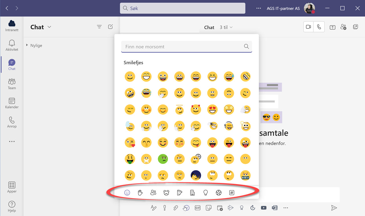 Nyhet! - Over 800 Emojis i Microsoft Teams 3 