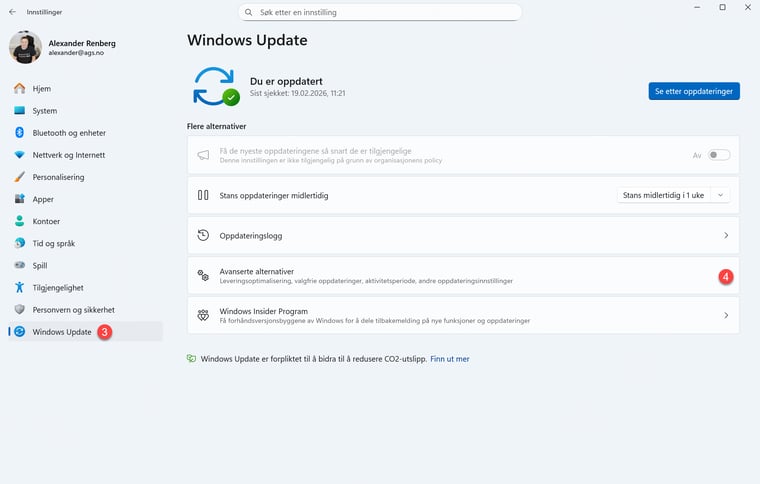 Oppdater Windows automatisk når du ikke jobber 2