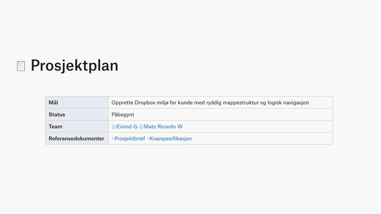 Prosjektplan
