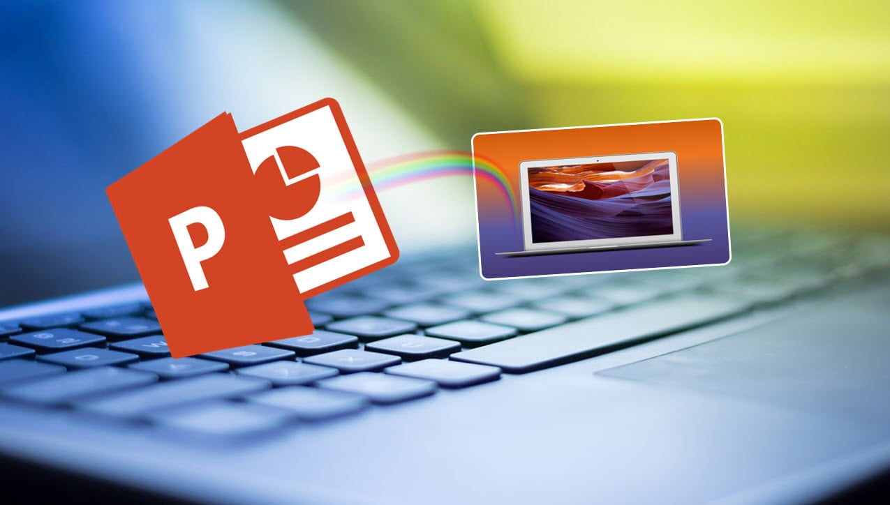 Hvordan lage en adaptiv bakgrunn i Powerpoint