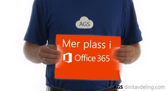 Mer lagringsplass i Office 365