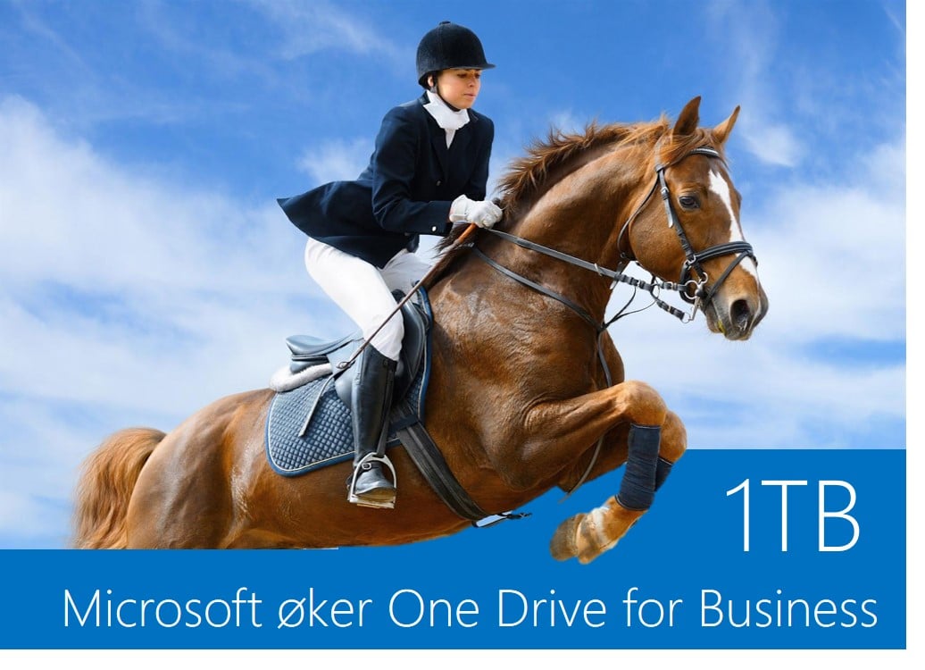 Større lagringskapasitet på Microsoft One Drive For Business