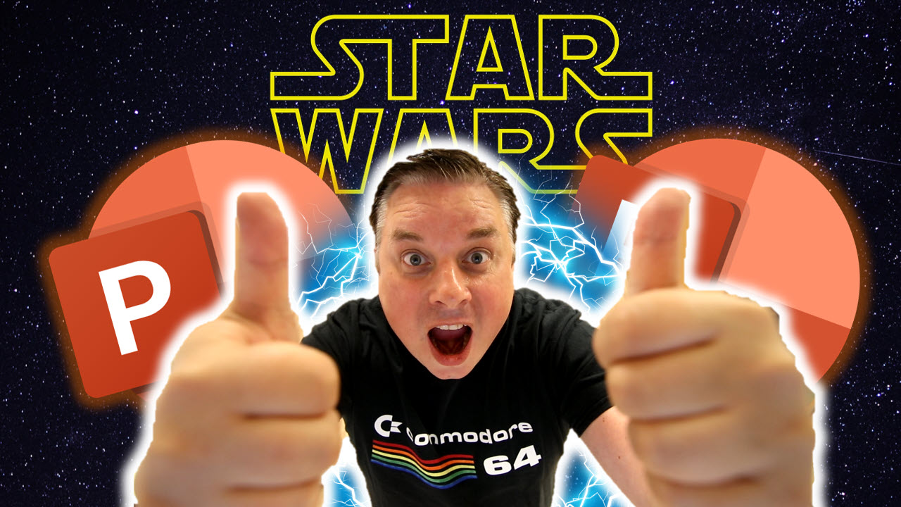 Hvordan lage Star Wars tekst i Powerpoint