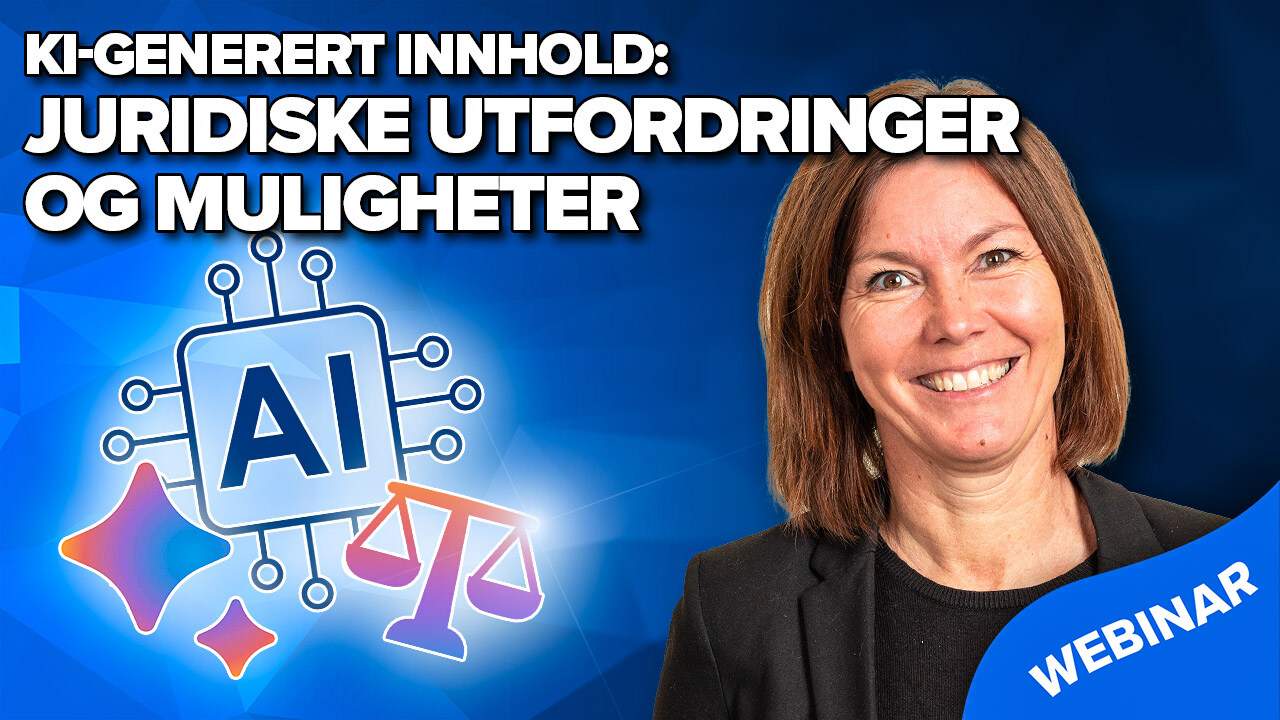 KI-generert innhold - Juridiske utfordringer og muligheter